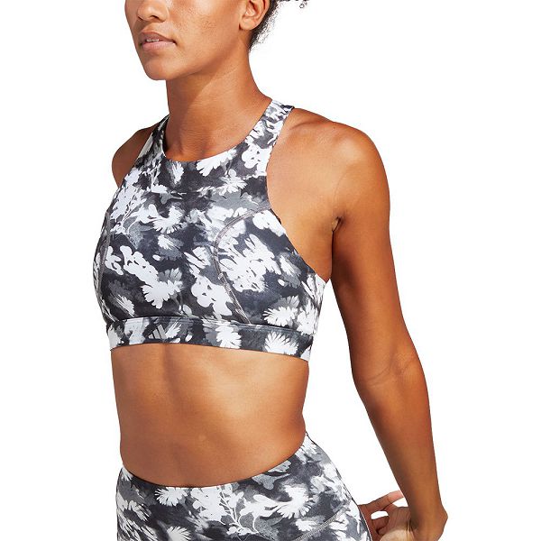 Black Women\'s Adidas Run Ms Aop Sports Bra | 4795238-ES