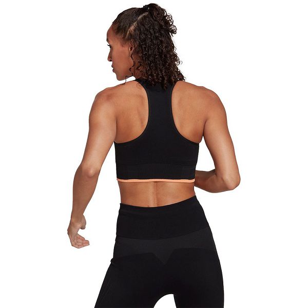 Black Women's Adidas Run Ms Merino Sports Bra | 6384127-EO