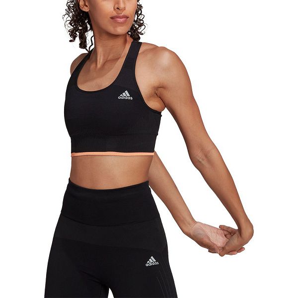 Black Women\'s Adidas Run Ms Merino Sports Bra | 6384127-EO