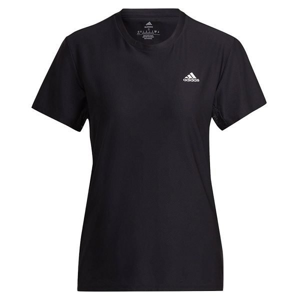 Black Women's Adidas Runner Short Sleeve T Shirts | 3874026-JP