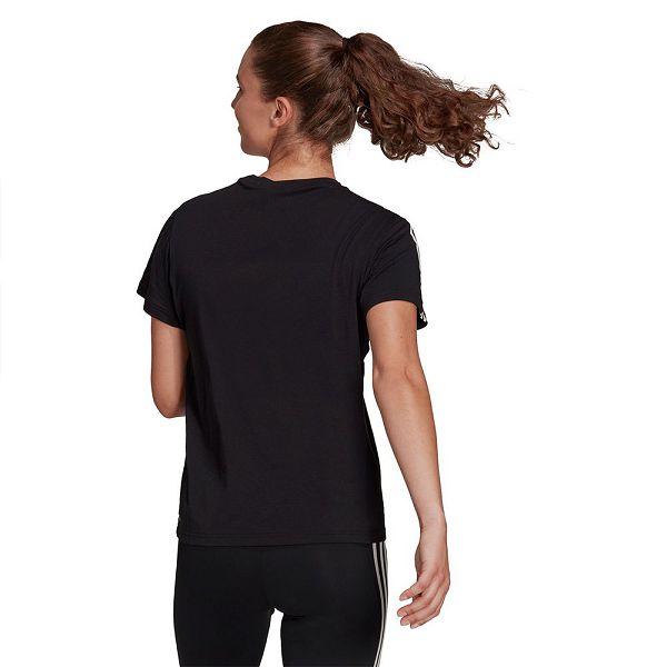 Black Women's Adidas TC Short Sleeve T Shirts | 8216073-QB