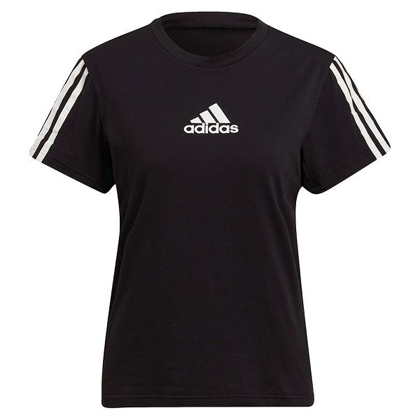 Black Women's Adidas TC Short Sleeve T Shirts | 8216073-QB