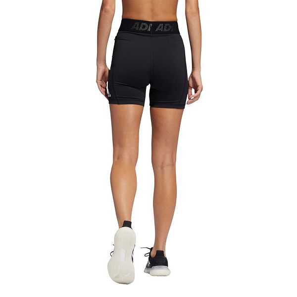 Black Women's Adidas Techfit Badge Of Sports Short Leggings | 7165034-KU