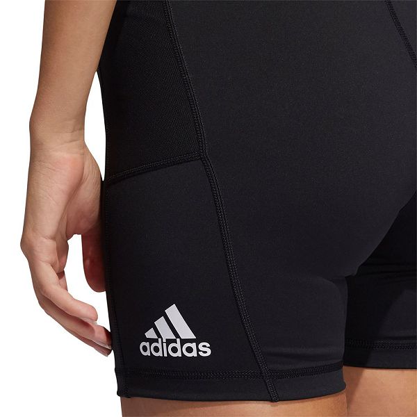 Black Women's Adidas Techfit Badge Of Sports Short Leggings | 7165034-KU