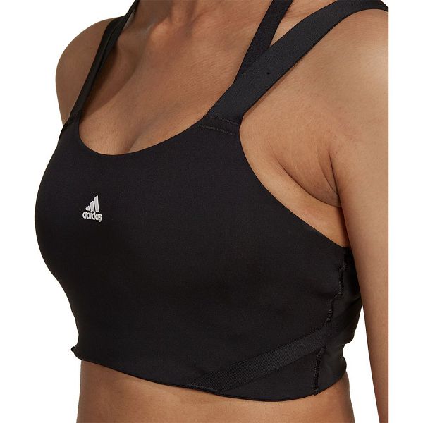 Black Women's Adidas Tlrd Impact High-Support Strappy Top Sports Bra | 1478306-EJ