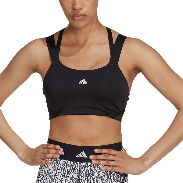 Black Women\'s Adidas Tlrd Impact High-Support Strappy Top Sports Bra | 1478306-EJ