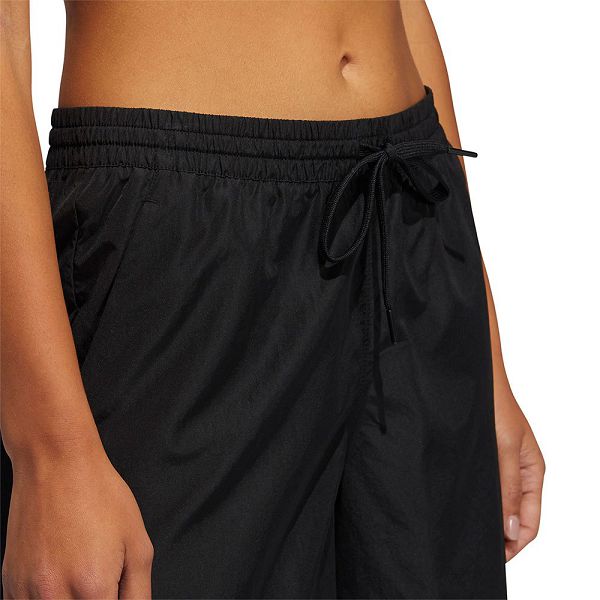 Black Women's Adidas Woven-Length Short Pants | 6318504-AK