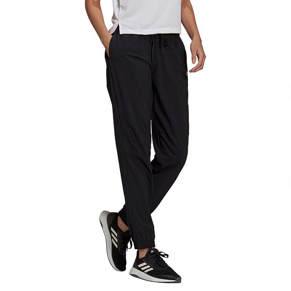 Black Women's Adidas Woven Pants | 1490527-TX