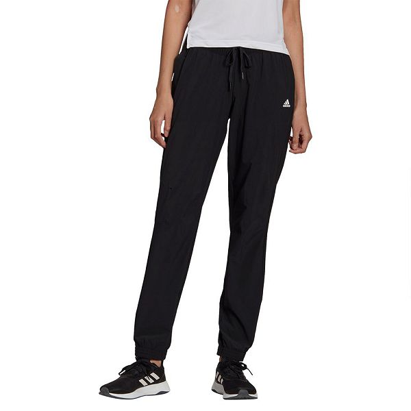 Black Women\'s Adidas Woven Pants | 1490527-TX