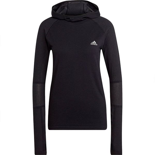 Black Women's Adidas Xcity Knit Ls Sweatshirts | 0985436-UK