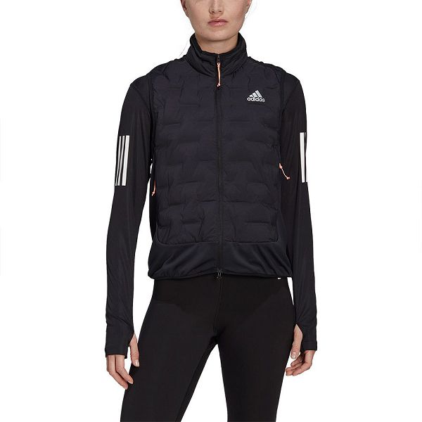 Black Women\'s Adidas Xcity Padded V Vest | 8743621-EP