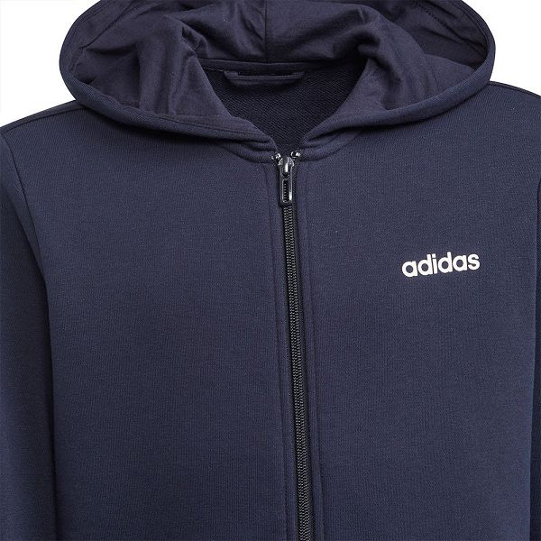 Blue Kids' Adidas Essentials Linear Full Zip Sweatshirts | 9561043-HB