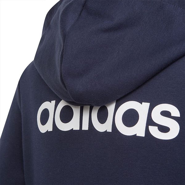 Blue Kids' Adidas Essentials Linear Full Zip Sweatshirts | 9561043-HB