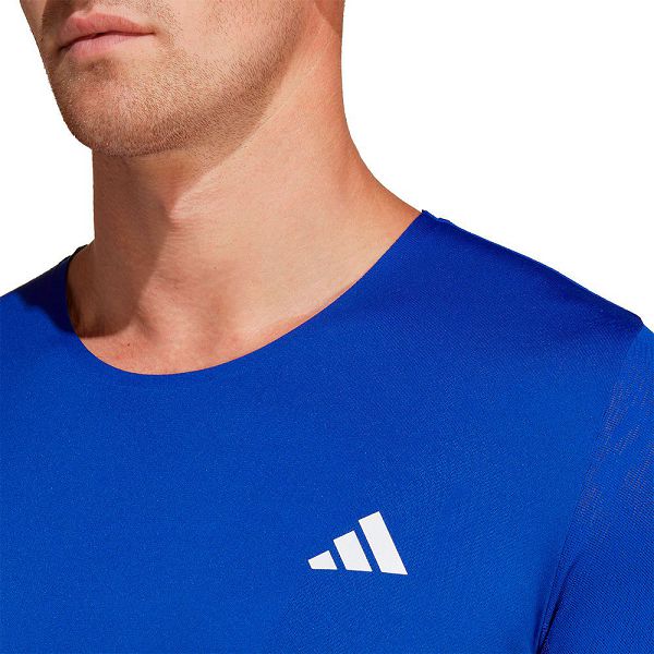 Blue Men's Adidas Adizero Short Sleeve T Shirts | 9315624-HF