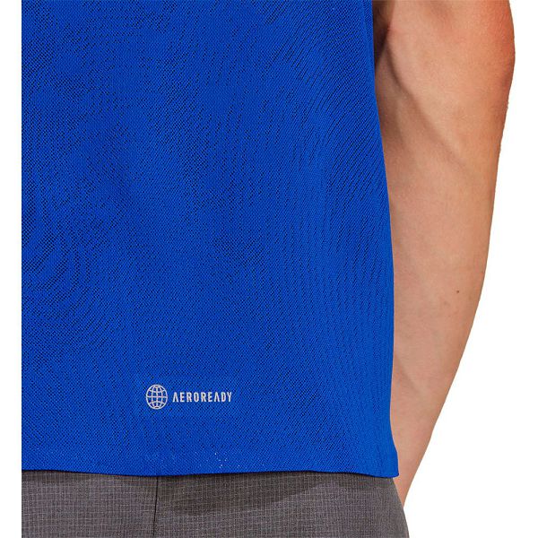 Blue Men's Adidas Adizero Short Sleeve T Shirts | 9315624-HF