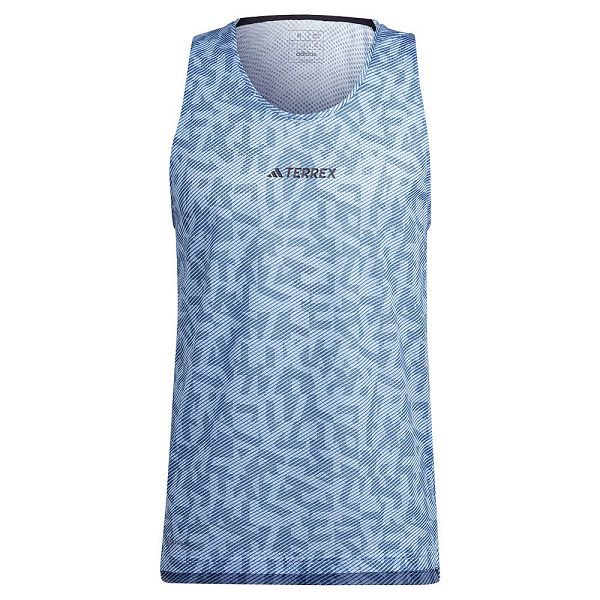 Blue Men's Adidas Agr Sleeveless T Shirts | 3704581-LJ