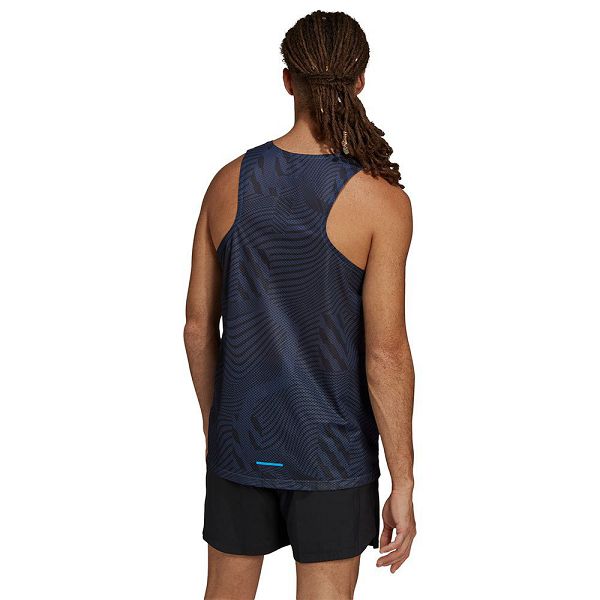 Blue Men's Adidas Agravic Sleeveless T Shirts | 8054613-DA