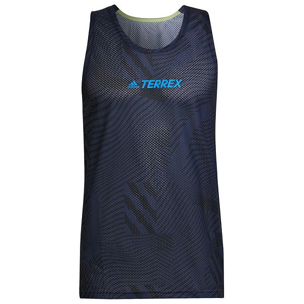 Blue Men's Adidas Agravic Sleeveless T Shirts | 8054613-DA