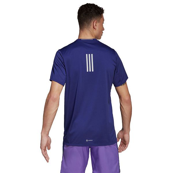 Blue Men's Adidas D4R Short Sleeve T Shirts | 4513702-BM