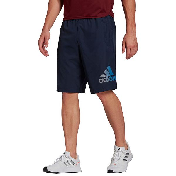 Blue Men\'s Adidas Designed 2 Move Logo Shorts Pants | 7190324-YF