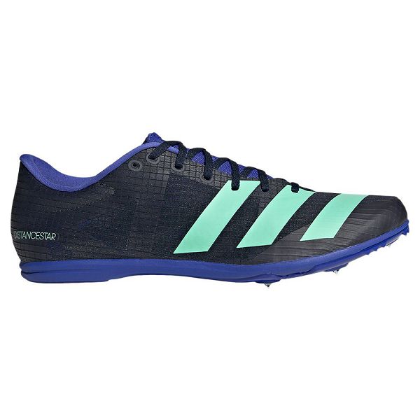 Blue Men\'s Adidas Distancestar Track Shoes | 1542370-WQ