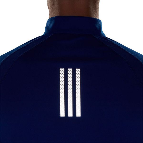 Blue Men's Adidas Fast Sweatshirts | 3408962-GM