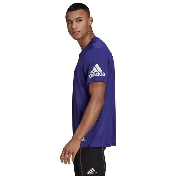 Blue Men's Adidas IT Short Sleeve T Shirts | 4392086-FR