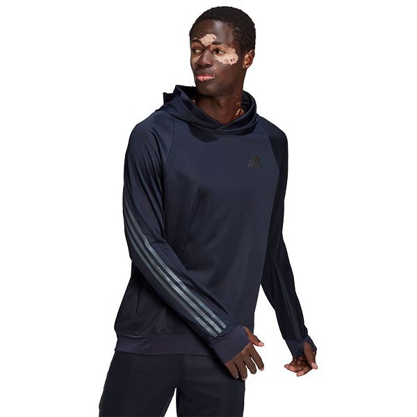 Blue Men's Adidas Icon Sweatshirts | 2185793-NH