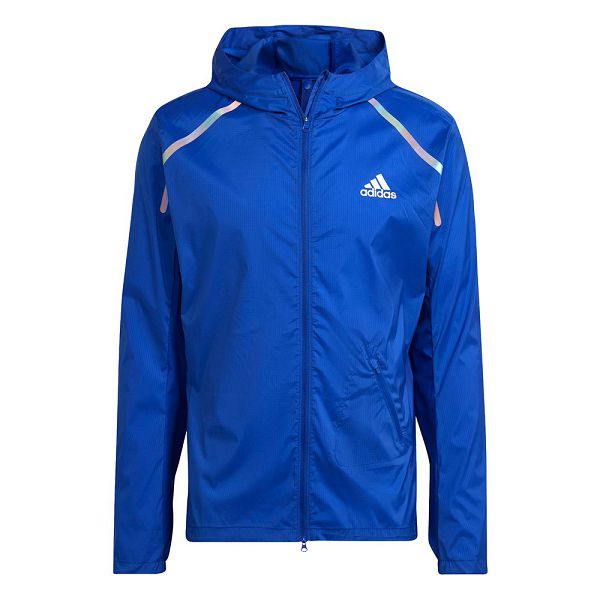 Blue Men\'s Adidas Marathon Jackets | 4018275-HL