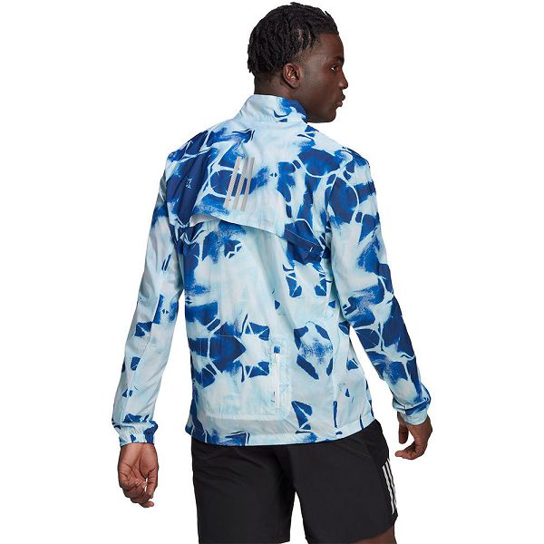 Blue Men's Adidas Marathon Translucent Jackets | 6231790-QB