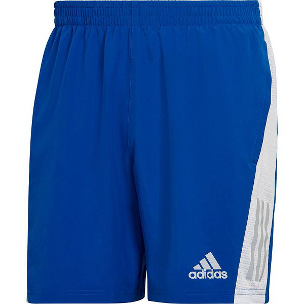 Blue Men's Adidas OWN The Run 7´´ Shorts Pants | 1687039-LH