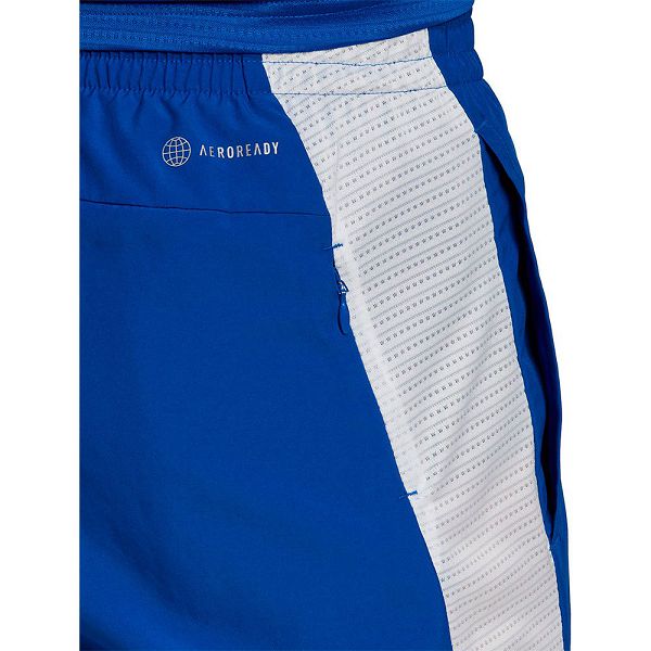 Blue Men's Adidas OWN The Run 7´´ Shorts Pants | 1687039-LH