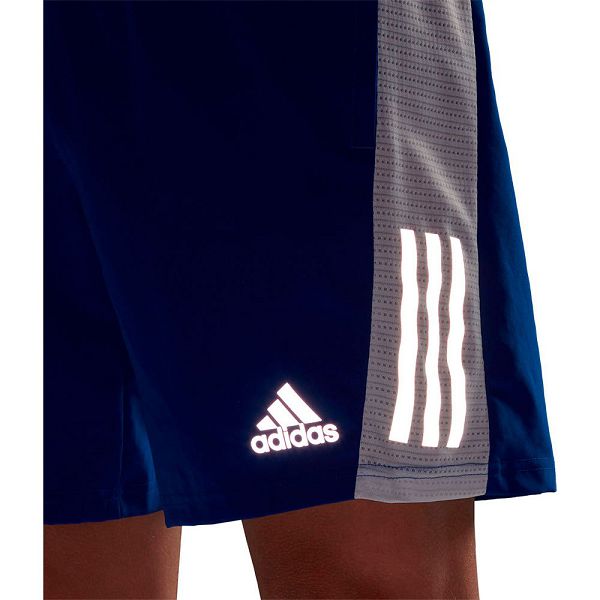 Blue Men's Adidas OWN The Run 7´´ Shorts Pants | 1687039-LH