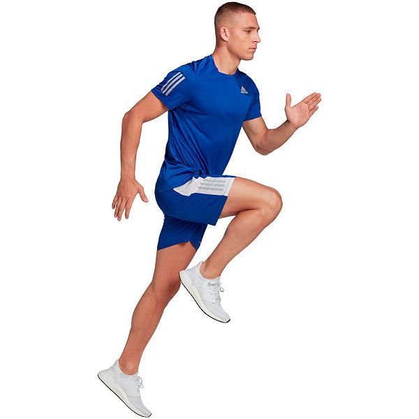 Blue Men's Adidas Own The Run 9´´ Shorts Pants | 9768013-FX