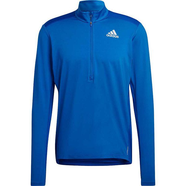 Blue Men's Adidas Own The Run HL6000 Long Sleeve T Shirts | 8326107-QP