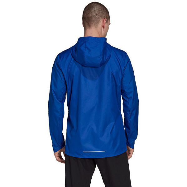 Blue Men's Adidas Own The Run Jackets | 3140692-FI