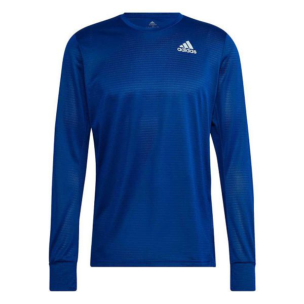 Blue Men's Adidas Own The Run Long Sleeve T Shirts | 0365712-VW