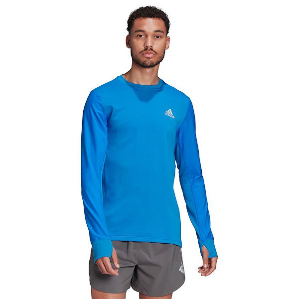 Blue Men's Adidas Reflective Sweatshirts | 5612348-PB