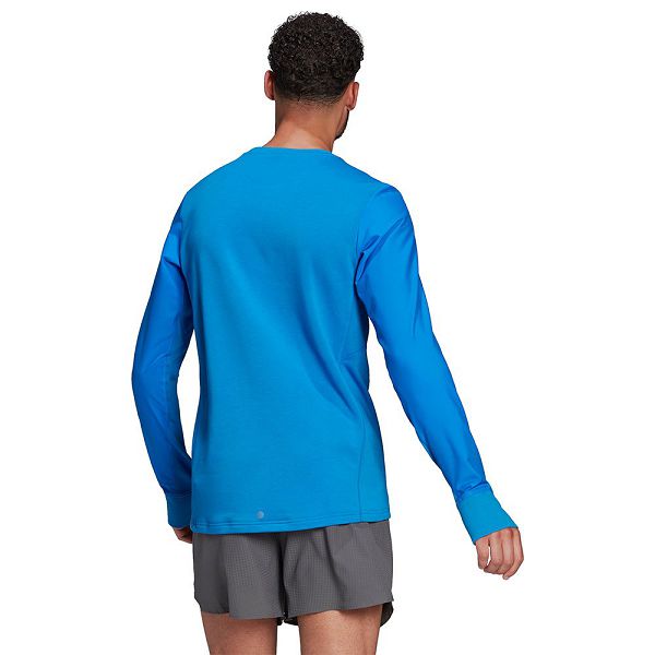 Blue Men's Adidas Reflective Sweatshirts | 5612348-PB