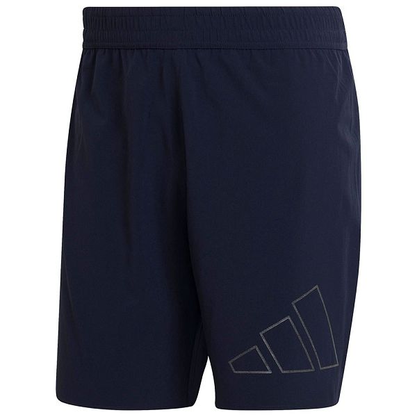 Blue Men\'s Adidas Run Icon 3 Bars 5´´ Shorts Pants | 7208165-DZ