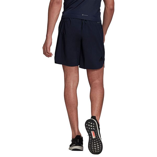 Blue Men's Adidas Run Icon 3 Bars 7´´ Shorts Pants | 1879254-RK