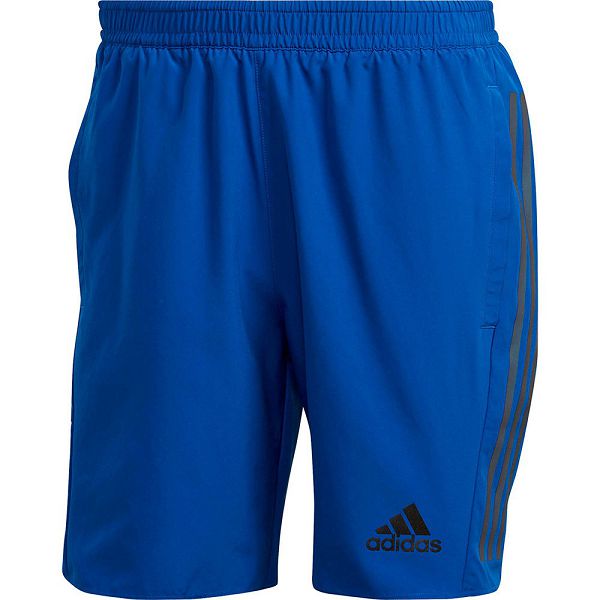 Blue Men's Adidas Run Icon Full Reflective 3 Stripes 7´´ Shorts Pants | 3620597-VL