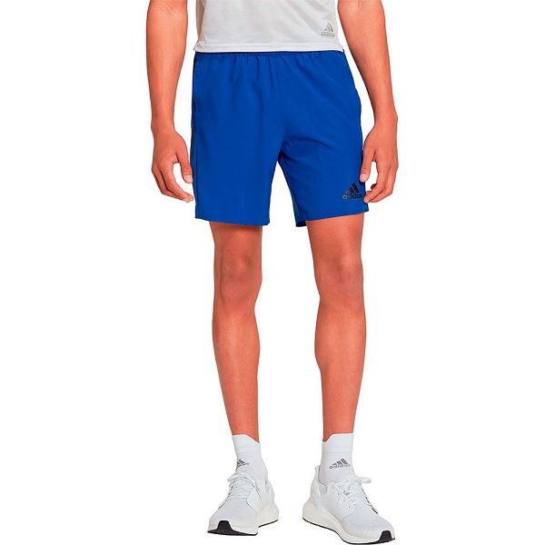 Blue Men\'s Adidas Run Icon Full Reflective 3 Stripes 7´´ Shorts Pants | 3620597-VL