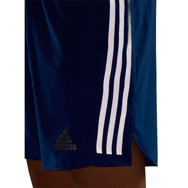 Blue Men's Adidas Run Icon Full Reflective 3 Stripes 9´´ Shorts Pants | 6421357-IT