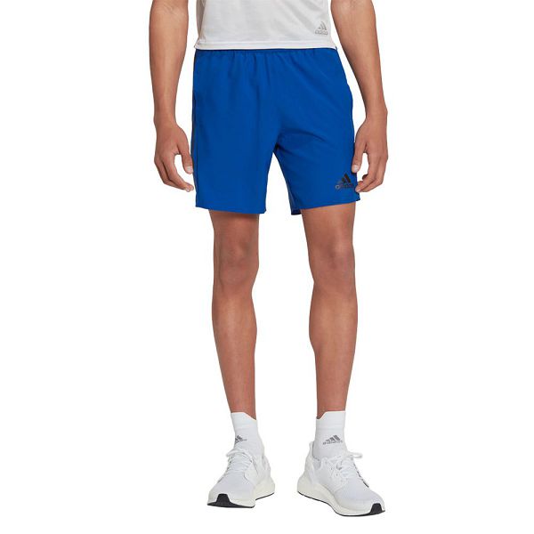 Blue Men\'s Adidas Run Icon Full Reflective 3 Stripes 9´´ Shorts Pants | 6421357-IT