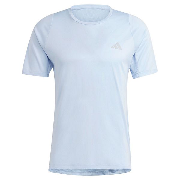 Blue Men's Adidas Run Icons 3S Short Sleeve T Shirts | 9347185-WU