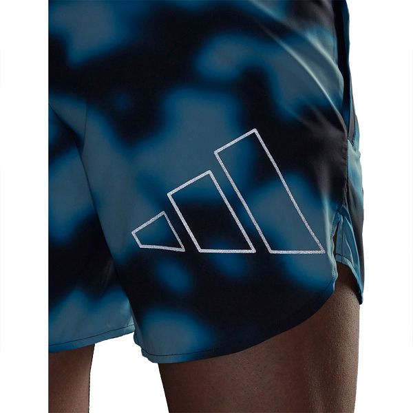 Blue Men's Adidas Run Icons Shorts Pants | 9157804-LS