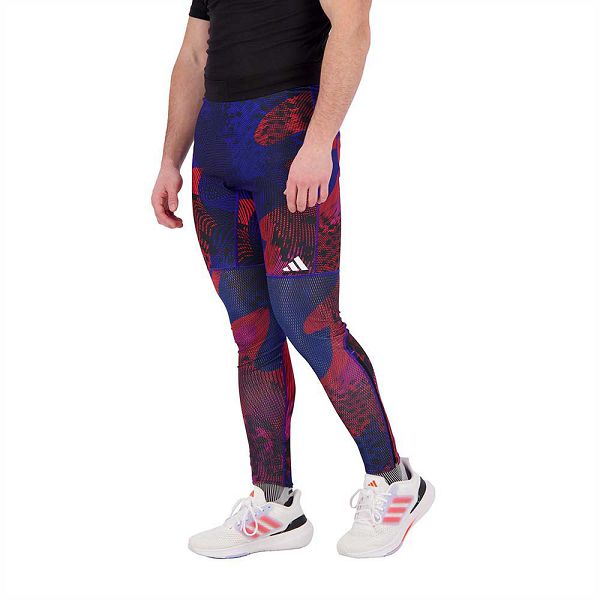 Blue Men's Adidas Saturday Leggings | 1948726-PF