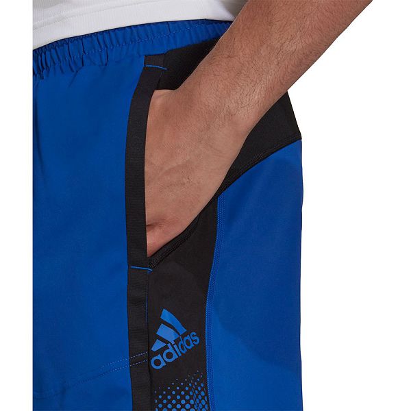 Blue Men's Adidas Seaso Shorts Pants | 9125370-RM