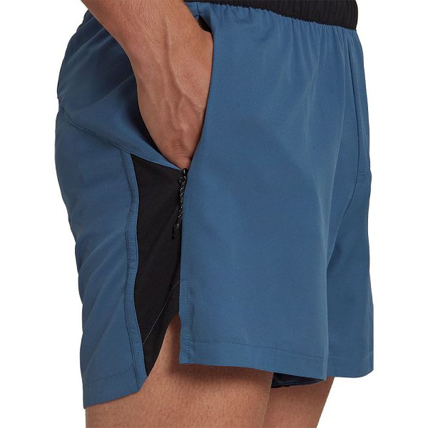 Blue Men's Adidas Terrex 5´´ Shorts Pants | 0438792-NE